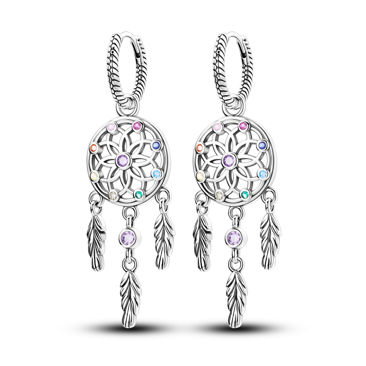 Tassel Earrings Boho - أقراط حلقية متدلية من الفضة الاسترلينية