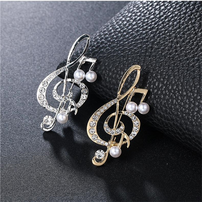 Women'S Accessories Gift Ideas - 1 قطعة دبابيس ملاحظة موسيقية أنيقة