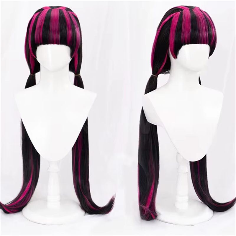 Women'S Vampire Accessories - باروكة تنكرية لدراكولورا للنساء، شعر طويل
