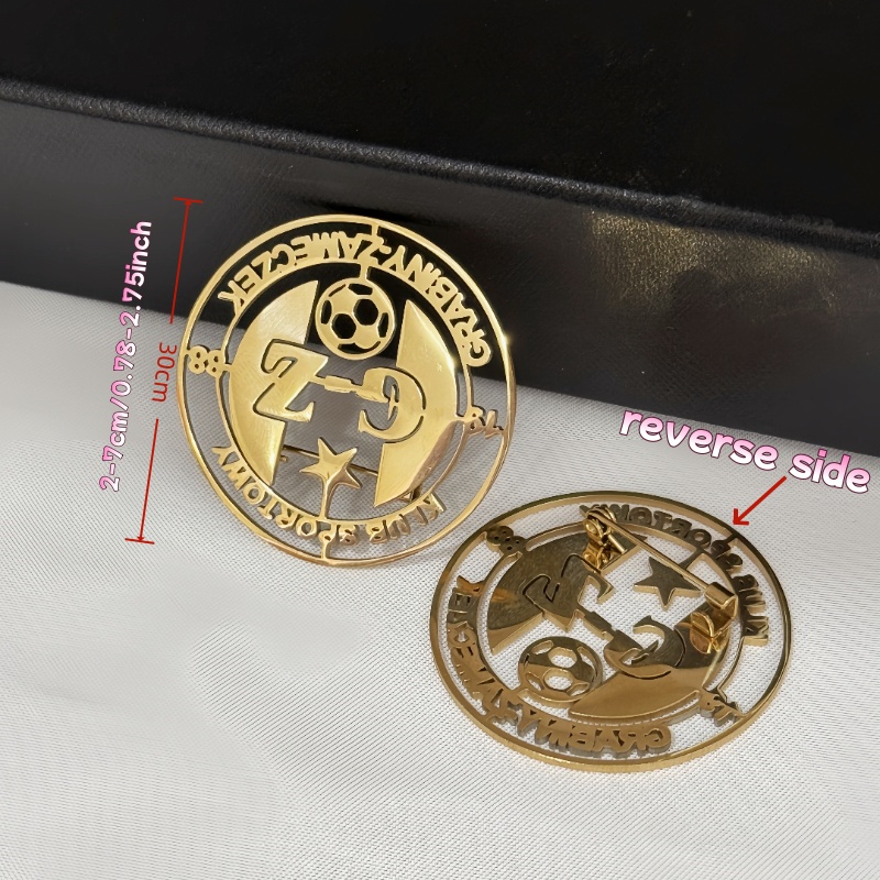 دبابيس شعار مخصصة بتصميم بسيط  - مراجعة Women Accessories Logo وسعره