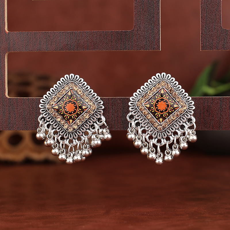 Vintage العرقية الفضة اللون سا - مراجعة Tassel Earrings Boho وسعره