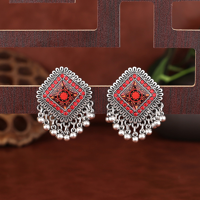 Vintage العرقية الفضة اللون سا - مراجعة Tassel Earrings Boho وسعره