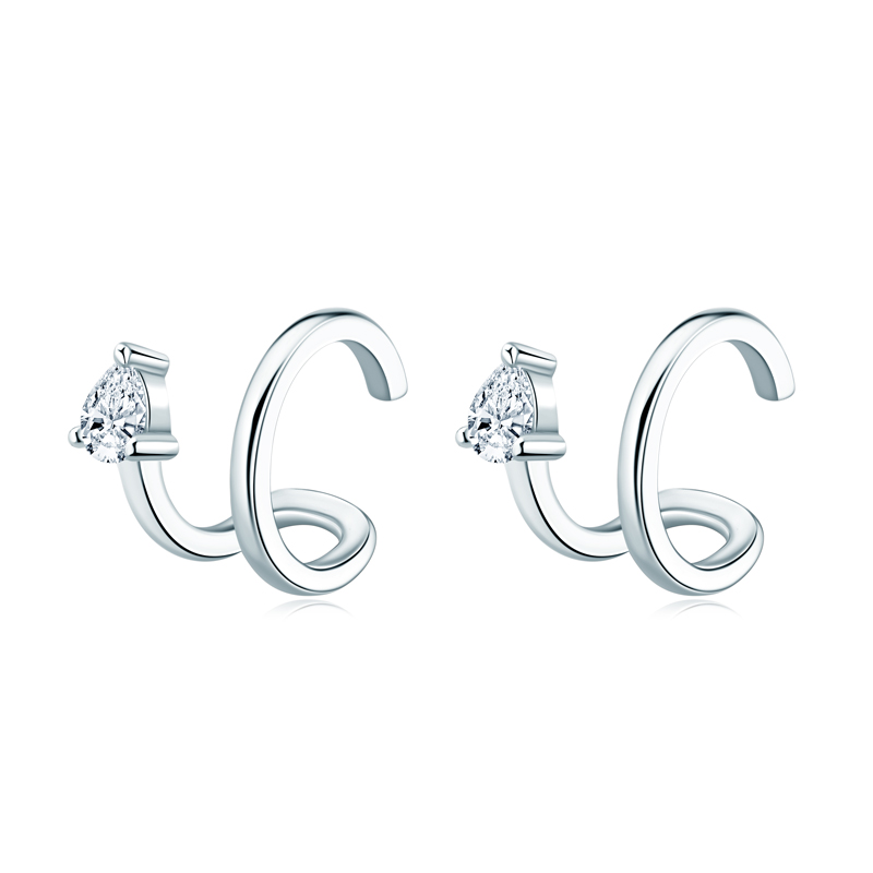IOGOU الكفة أقراط للنساء 925 ف - مراجعة Women'S Emo Accessories وسعره