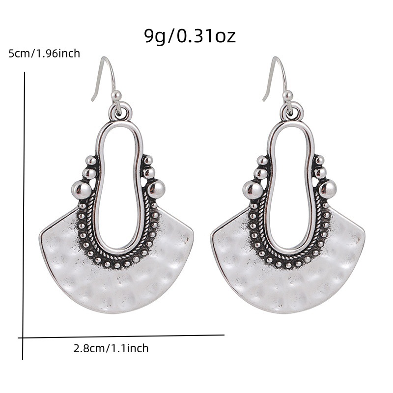 الأقراط المجوفة على شكل مروحة  - مراجعة Women'S Accessories Manufacturers وسعره