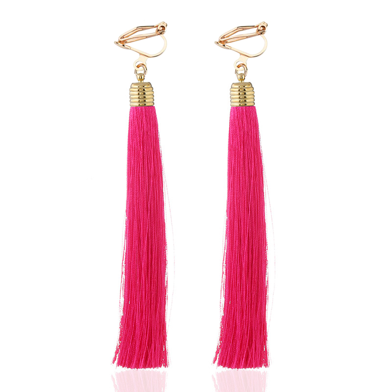 أقراط بمشبك من الألياف ، 12 سن - مراجعة Tassel Earrings Boho وسعره