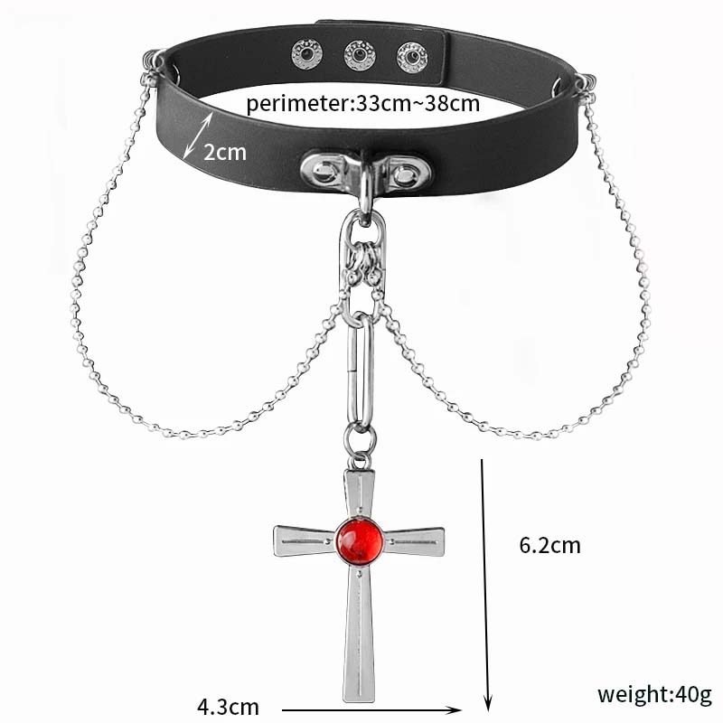 قلادة كريستال حمراء من Rosario - مراجعة Women'S Vampire Accessories وسعره
