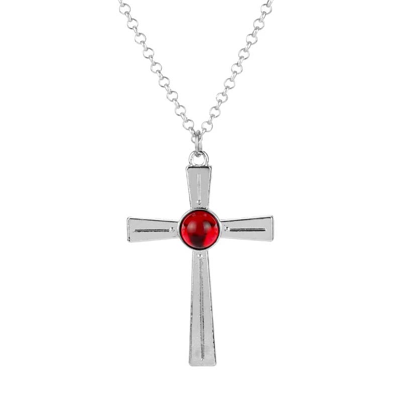 قلادة كريستال حمراء من Rosario - مراجعة Women'S Vampire Accessories وسعره