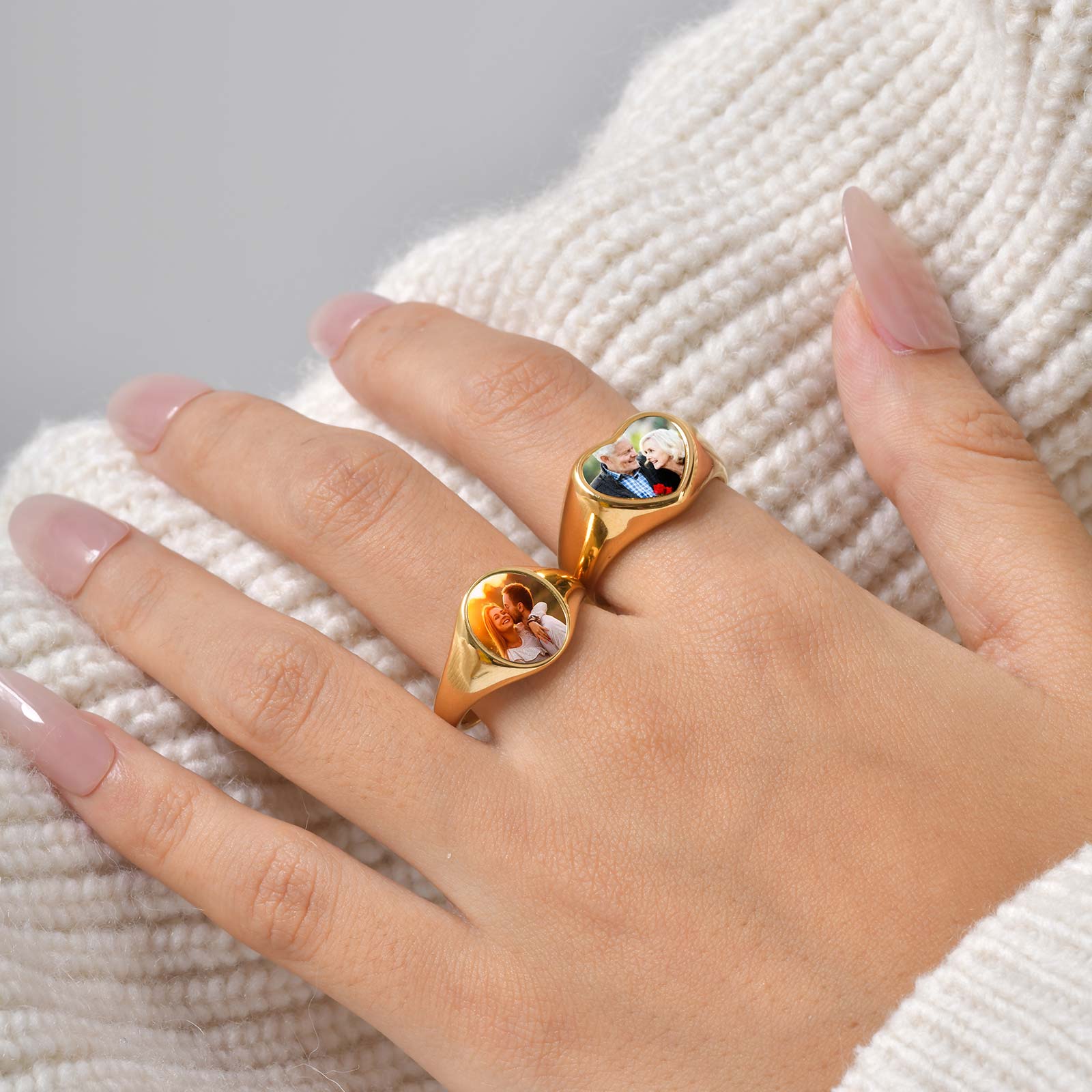 مخصص صور الخاتم الدائري للمرأة - مراجعة Women Accessories Logo وسعره