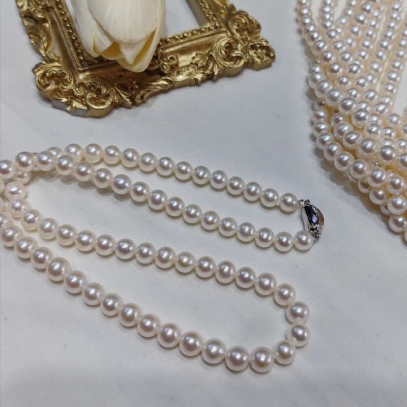 قلادة لؤلؤ طبيعي 18 بوصة 6-8 م - مراجعة Women'S Accessories Manufacturers وسعره